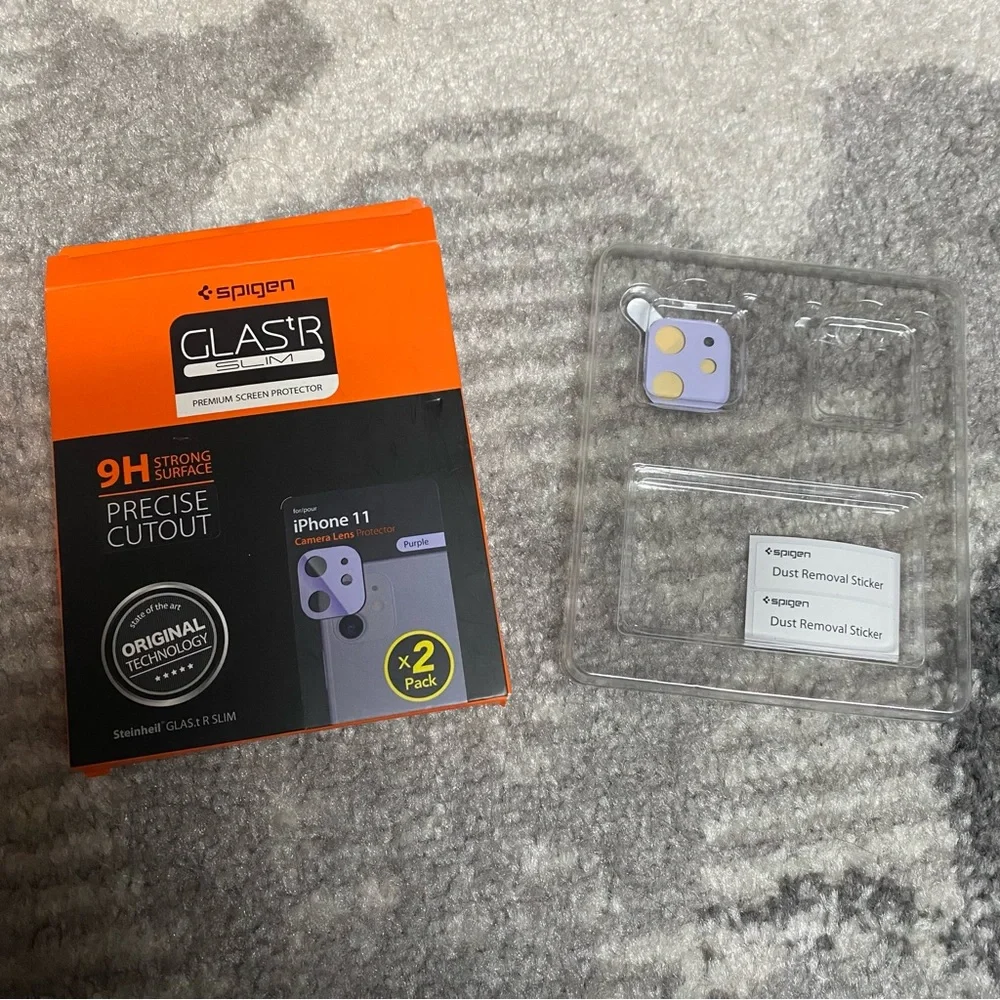 GLASR Slim Purple Camera Lens iPhone 11 Glass Screen Protector